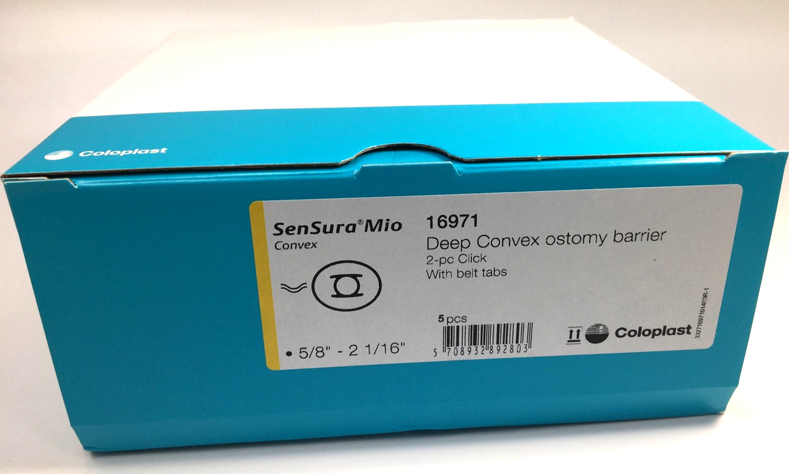 5 Coloplast 16971 Convex Barriers 5/8"- 2-1/16" Cut to Fit Exp 12/2026