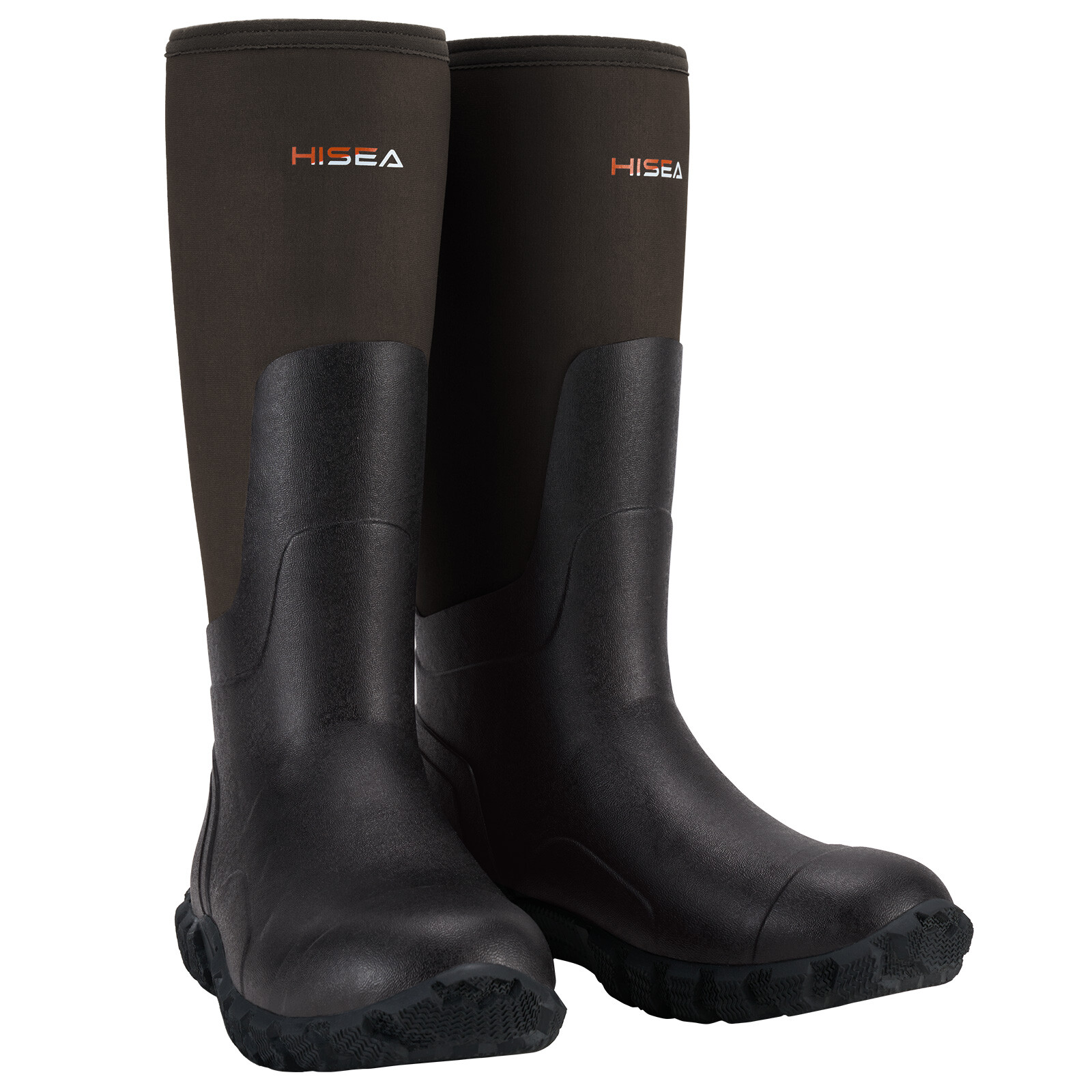 HISEA Men Chore Work Boots Waterproof Insulated Rubber Muck Boots Hunting Boots