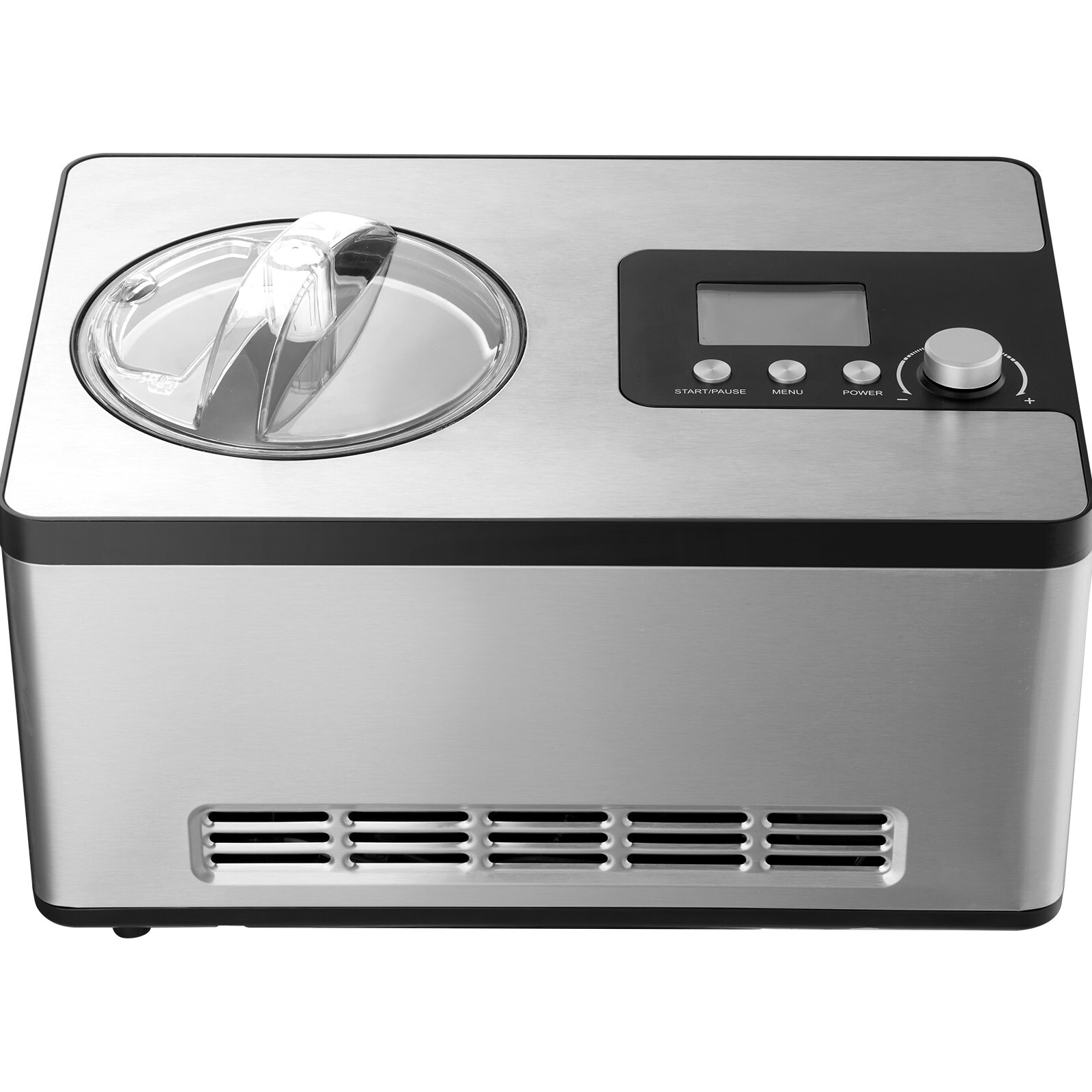 2Qt Automatic Ice Cream Maker Yogurt Gelato Machine 3 Modes LCD Display & Timer