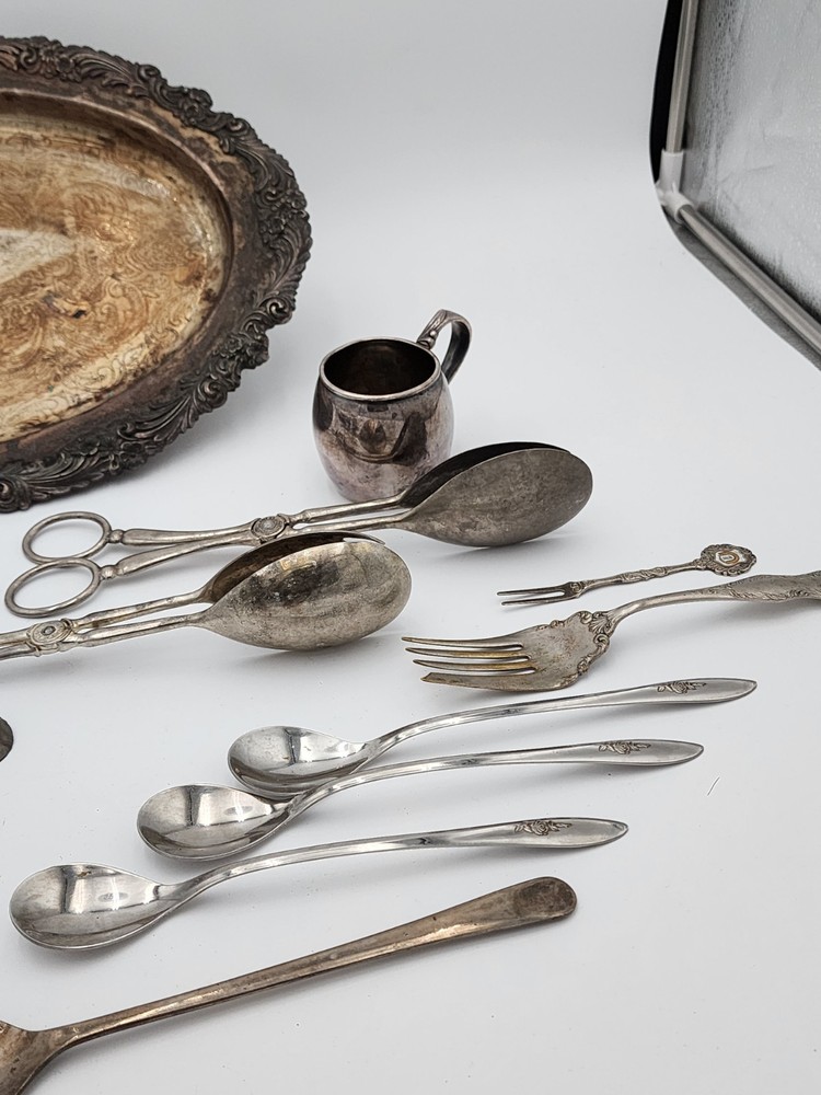 Silver Platter Ware - 12 PCS