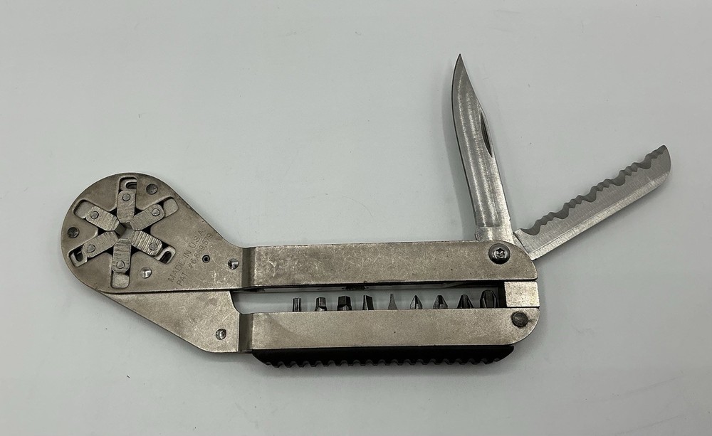 LoggerHead Tools 6" Bionic Wrench/Multitool w/9 Bits, 2 Blades & Belt Pouch USA