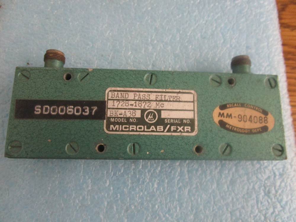 Microlab / FXR Model: BK-A38 Band Pass Filter