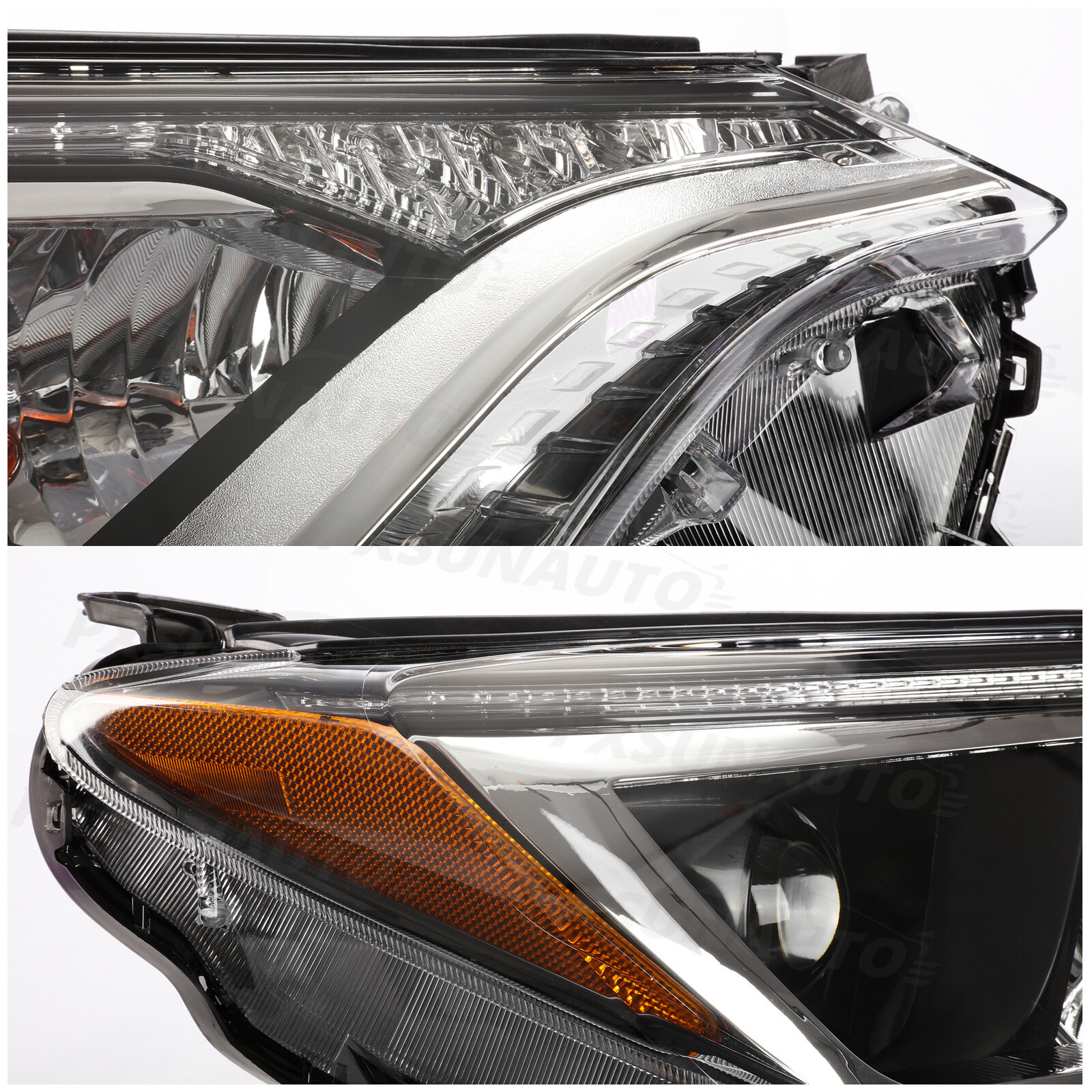 For 2016 2017 2018 Toyota Rav4 Halogen Projector Headlights Headlamps Left+Right