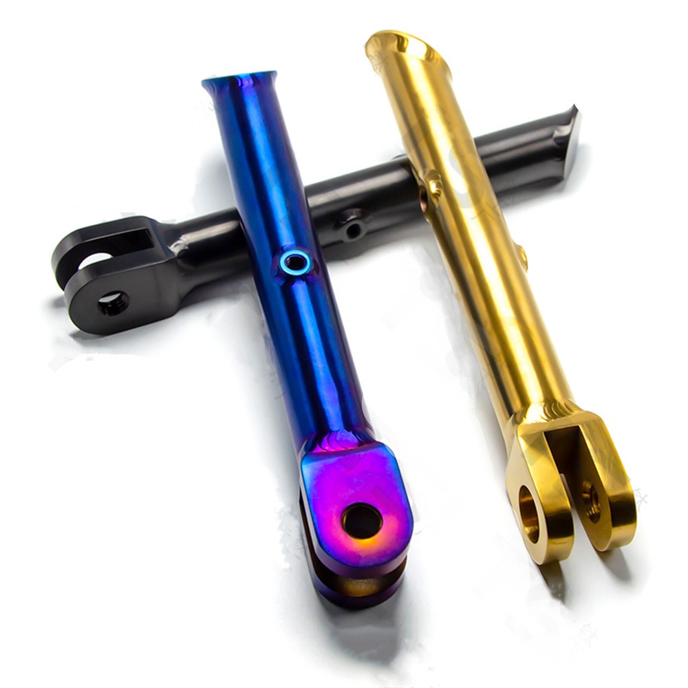 Motorcycle Universal CNC Titanium Adjustable Kickstand Foot Side Support Stand