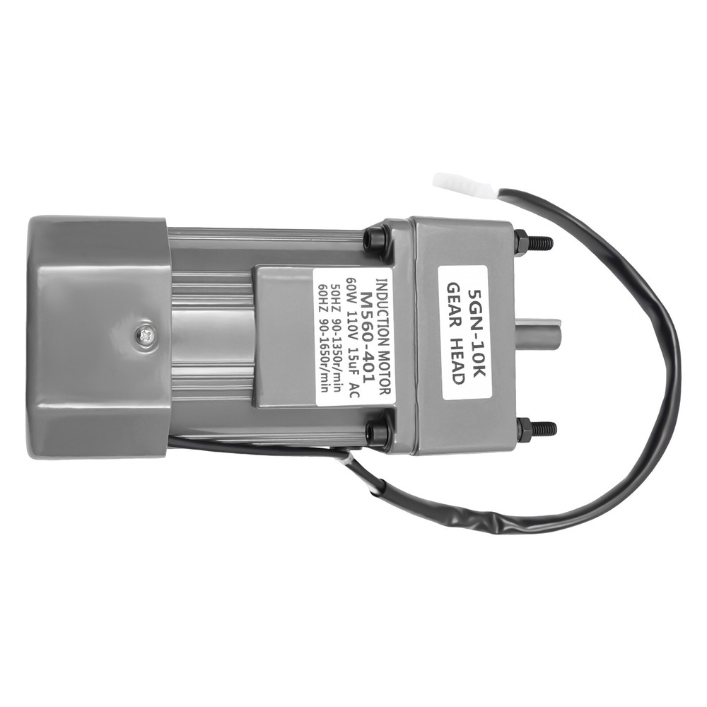 110V 60W AC Gear Motor Electric Variable with Speed Controller Single-phase 1:10