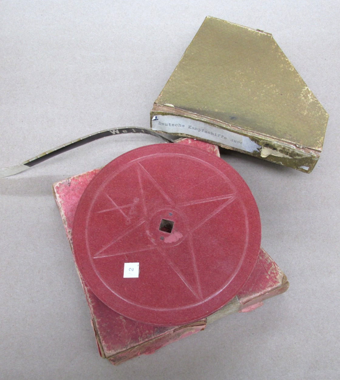 WW2 German 16mm Weltspiegel 29 World Mirror "German Warships" 1942 Newsreel Film