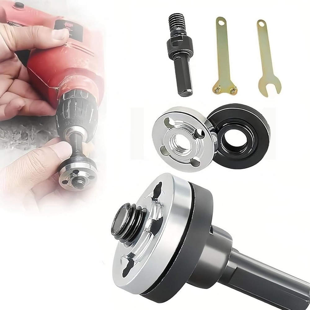 Conversion 10mm Angle Grinding Adapter Connecting Rod Kit For Metal Deburring