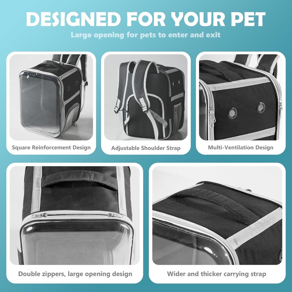 Clear Cat Backpack Carrier Dog & Cats Backpack Bubble Space Capsule Cat Bag