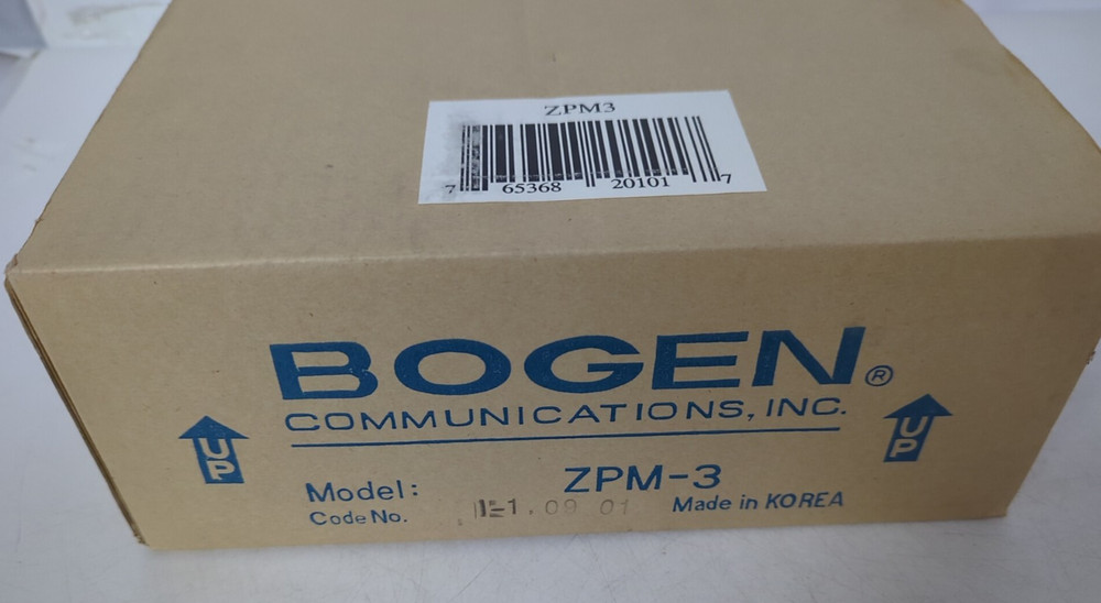 BOGEN COMMUNICATIONS ZONE PAGING MODULE ZPM-3