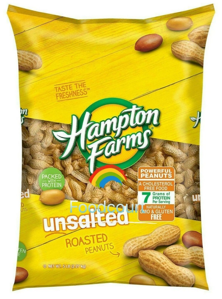 Hampton Farms Unsalted In-Shell Peanuts 5 lbs