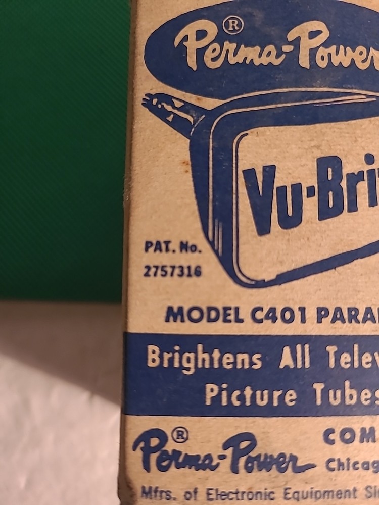 PERMA-POWER PARALLEL VU-BRITE MODEL C401 Parallel Original Box. NOS. Untested