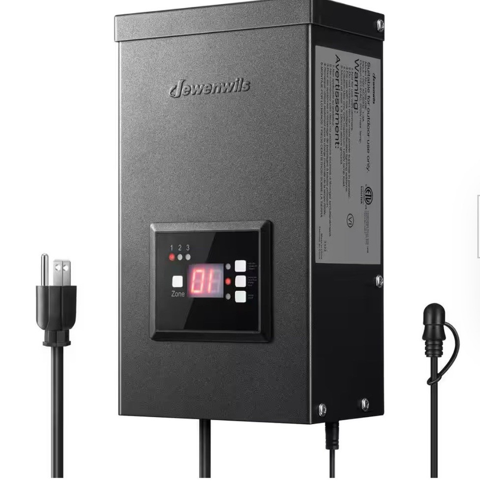 Dewenwils 200W Low Voltage Landscape Transformer with Photocell Sensor