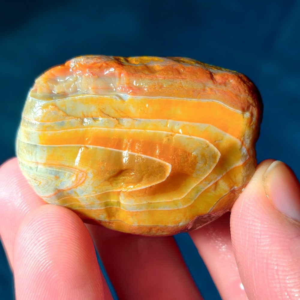Lake Superior Agate 2.76 Oz Rough Gemstone Minnesota