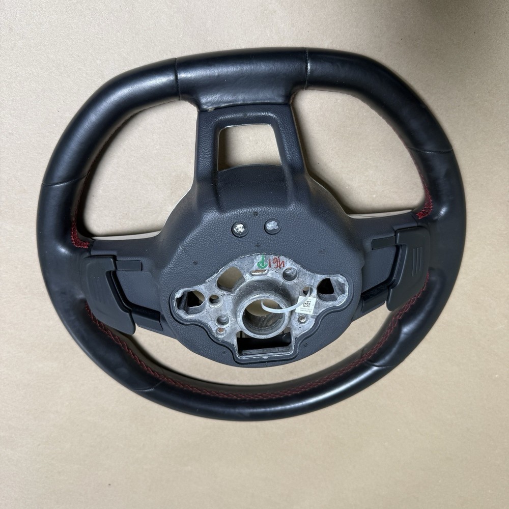 2015-2017 MK7 VW GTI Steering Wheel Manual BLK Leather Multi Function OEM