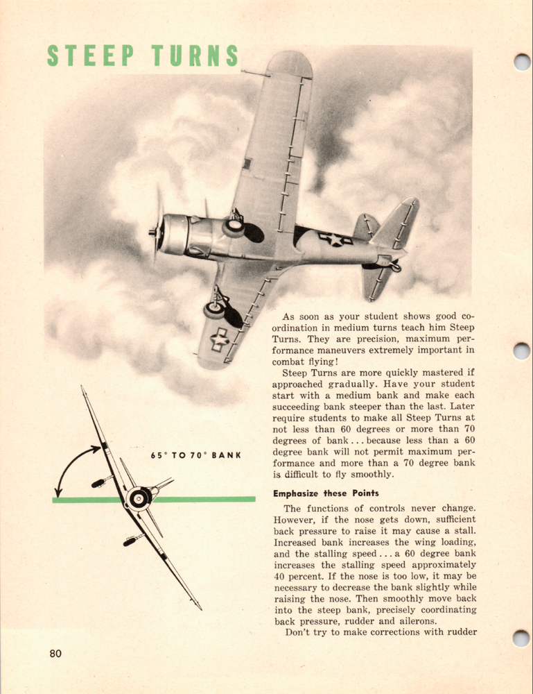 150 Page AAF INSTRUCTORS' MANUAL BASIC FLYING Vultee BT-13 Valiant on Data DVD