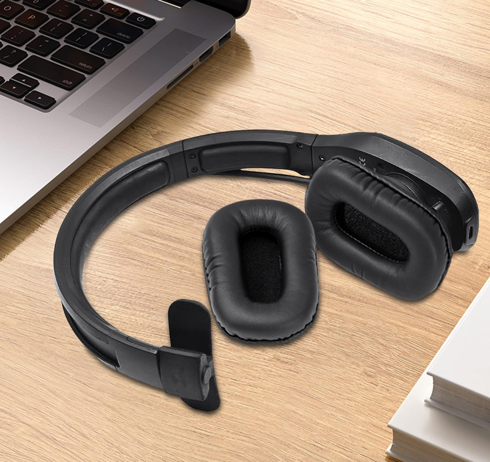 Replacement Ear Pads for Bluetooth Headset, Leather Cushions, Compatible with B4