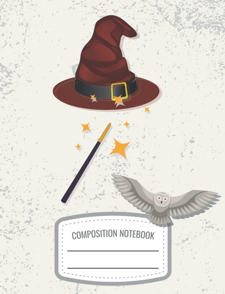Fun Composition Book for Wizards and Magicians: Magic Journal - Wizard Sorting H
