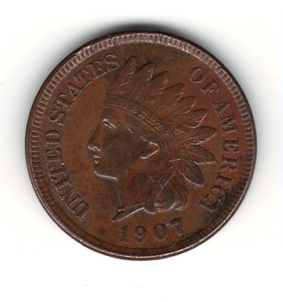 1907 INDIAN CENT SUPER NICE