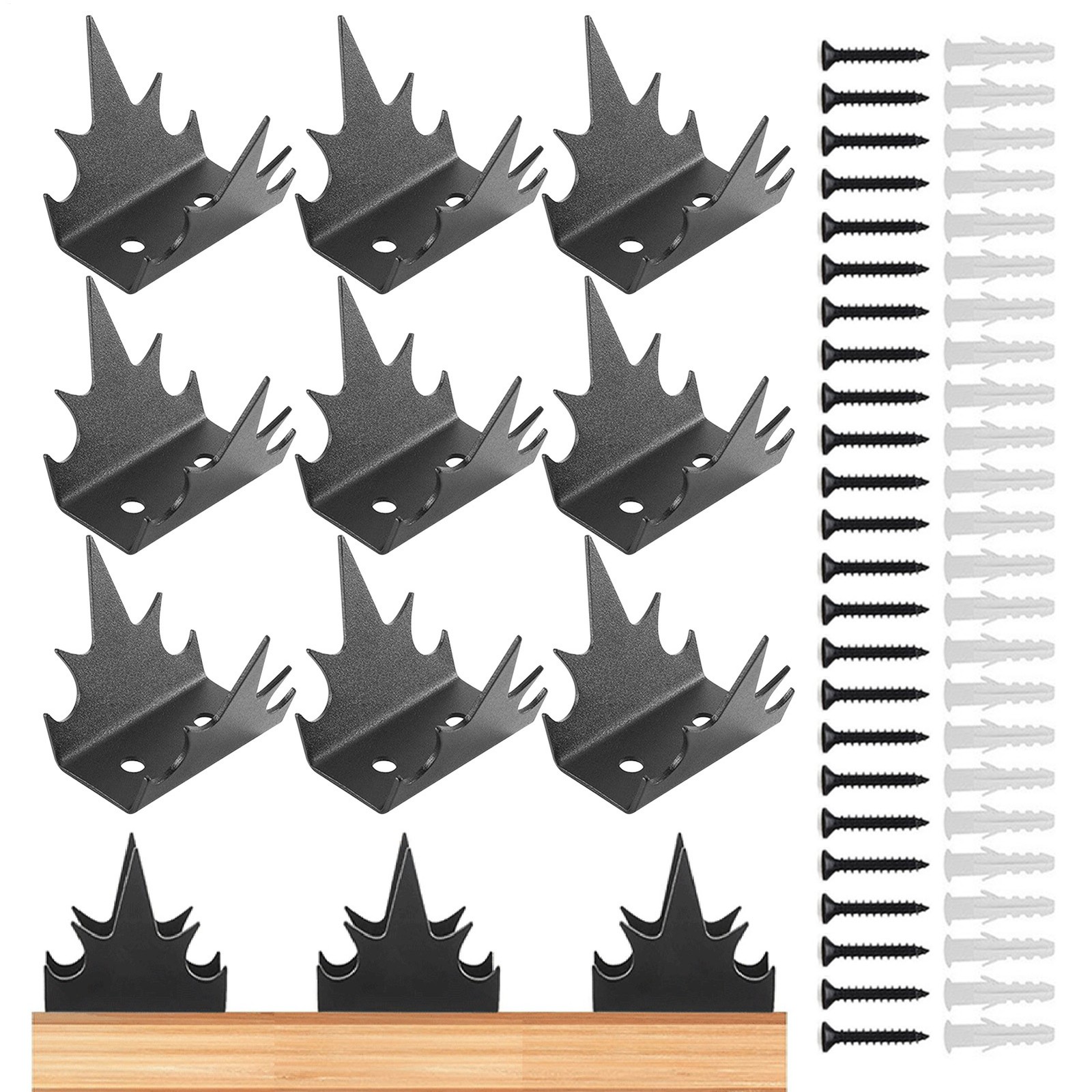 Fence Wall Spikes Fence Security Spikes Bird Defender Anti Theft Spikes For Yard