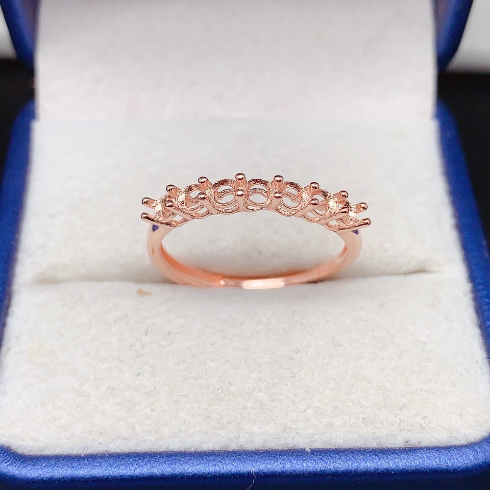 Empty silver925 ring setting, blank setting silver ring DIY R1700