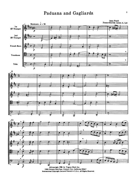 Brass Quintet, Classical Works Music Bundle #3