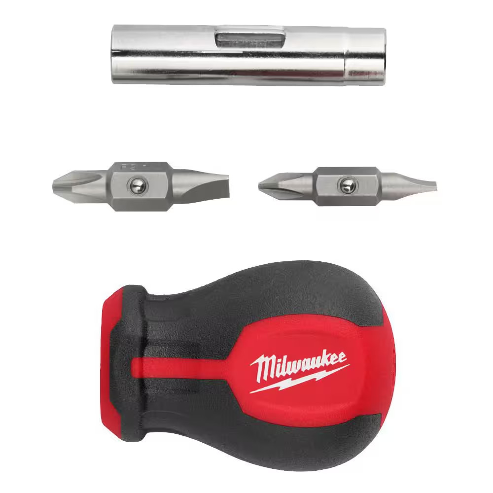 6-In-1 Stubby Multi-Bit Screwdriver