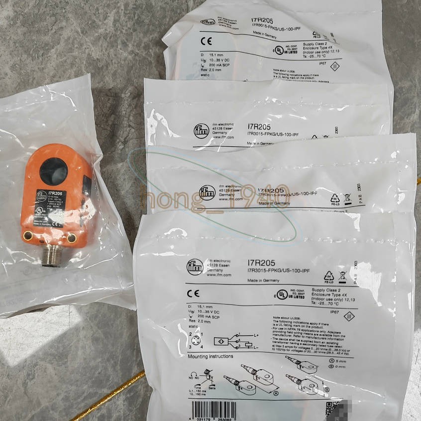 One IFM I7R205 ring sensor new