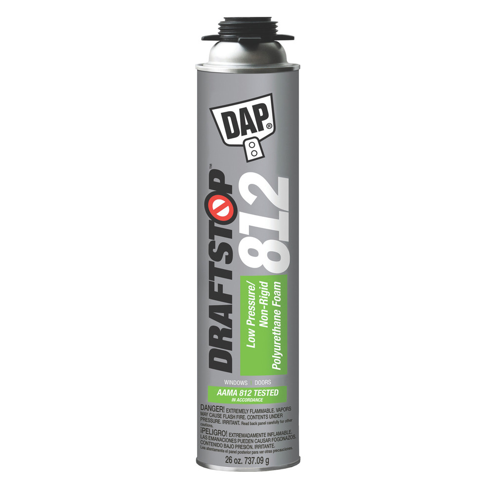 DAP DRAFTSTOP 812 Low Pressure Polyurethane Door & Window Foam: 26 oz. (White)