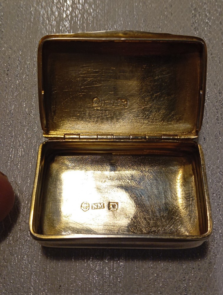 Solid Silver Snuff Box, Nathaniel Mills,18th Century George III. Full Hallmarks.