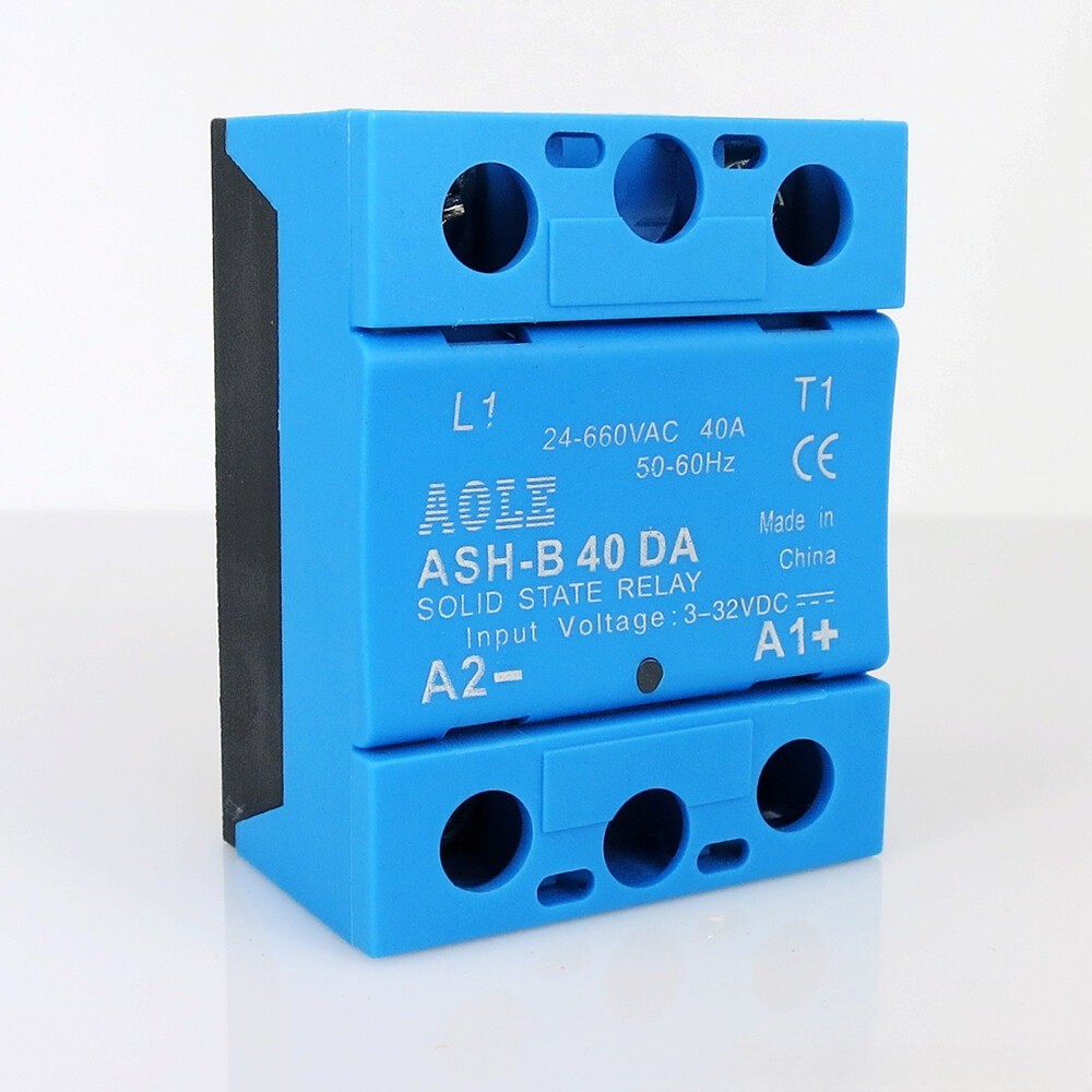 compatible Ssr single phase 40A solid state relay small 660V AC ASH-B 40DA