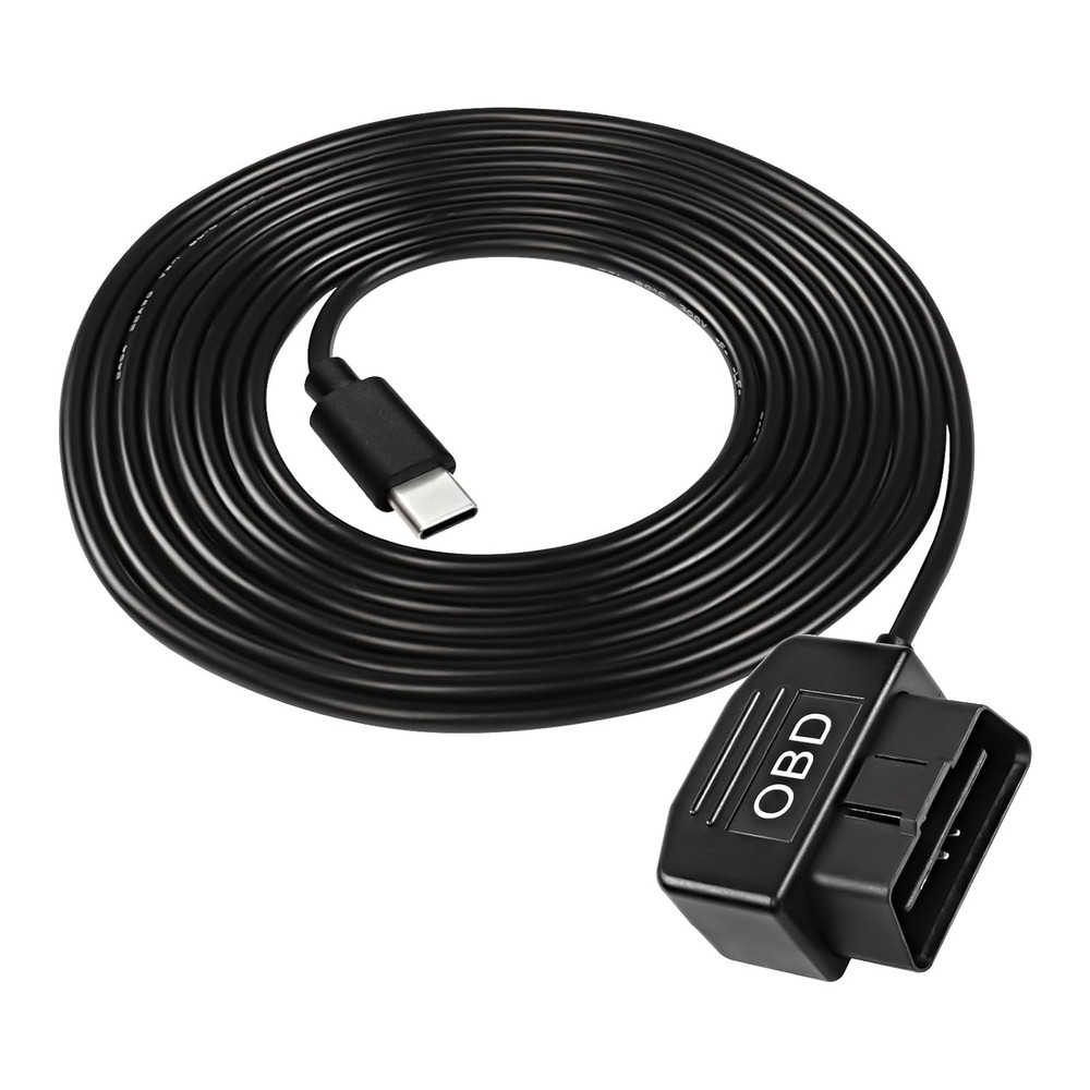 OBD Power Cable for Dash Camera Type C OBD2 Power Cable Adapter Hardwire Charge