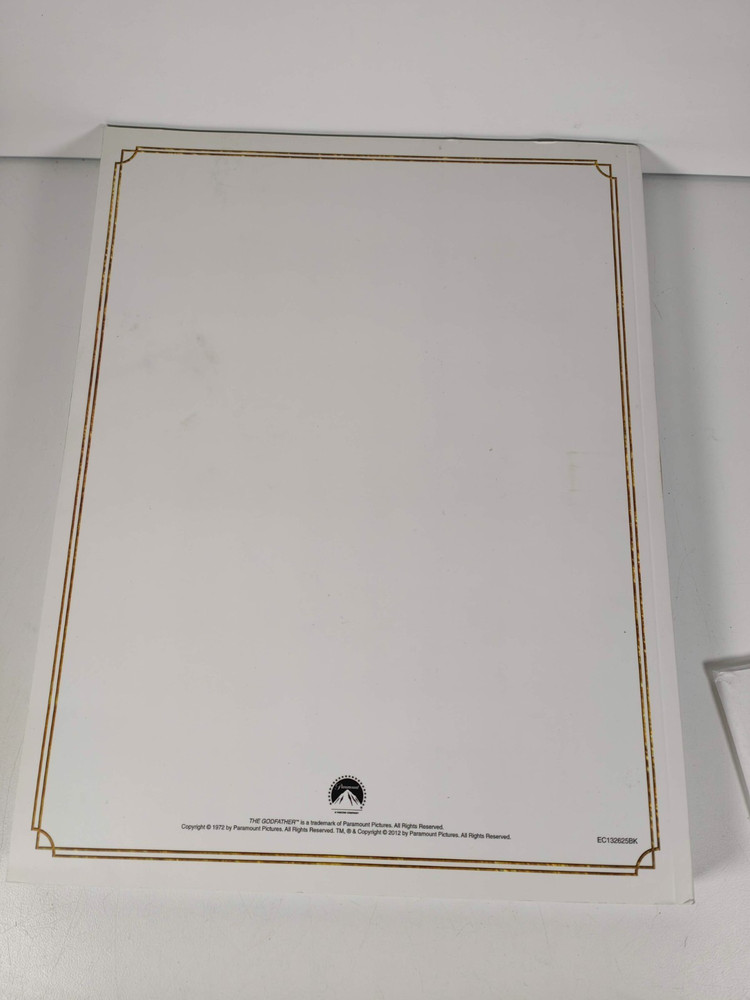 The Godfather Final Shooting Script 2012 Collector’s Edition Paramount