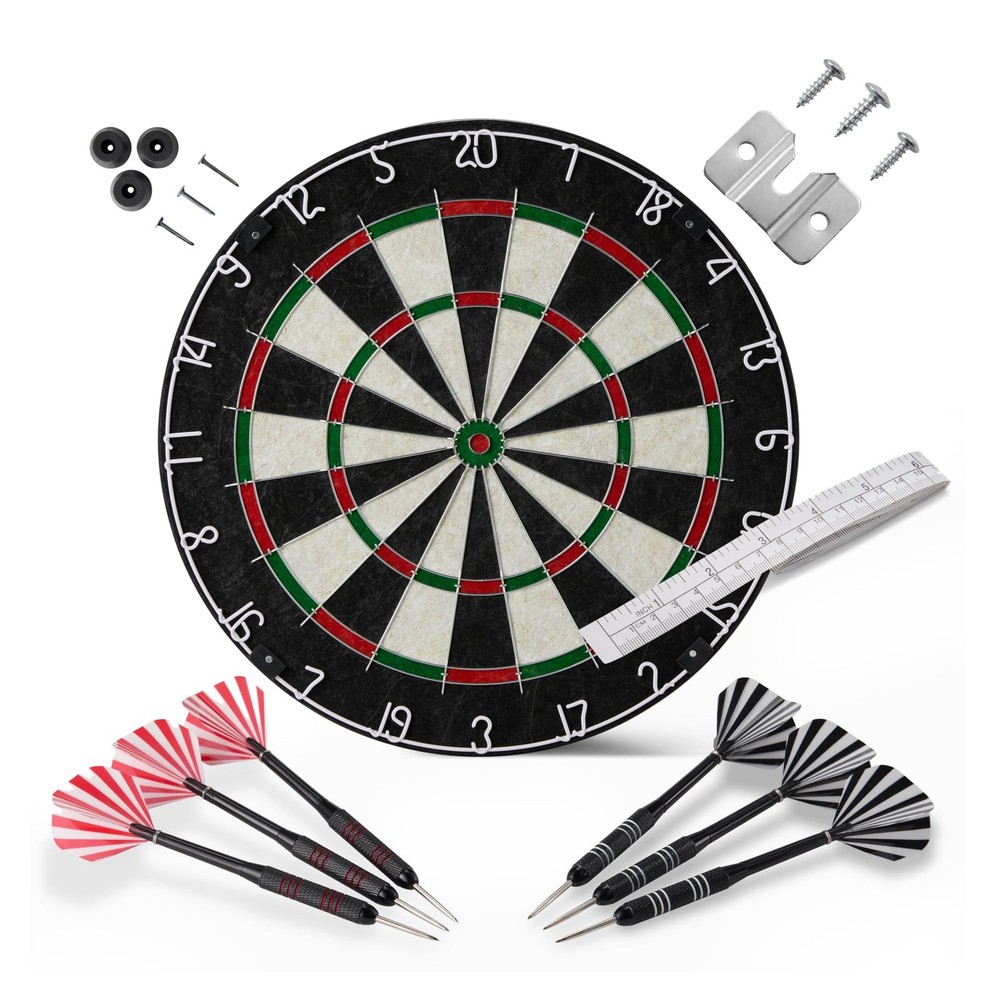 Amazon Basics Dartboard Cabinet Set