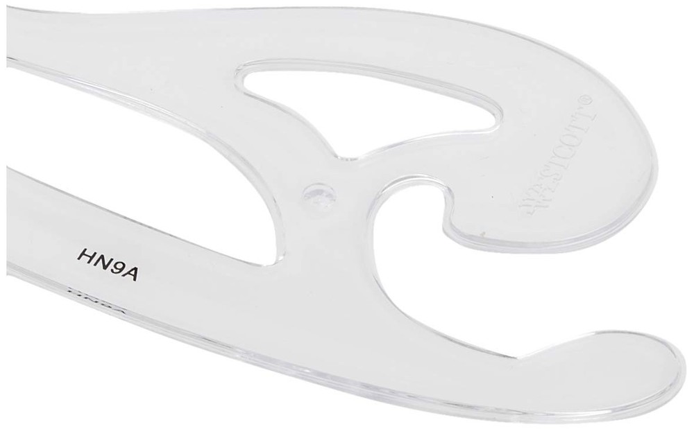 French Curve Set 4PCS Drafting Plastic Curve Template Tools