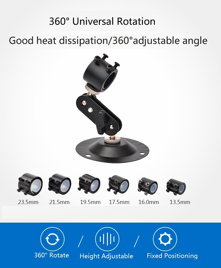 Laser Bracket 360 Degree Adjustment Laser Module Mount Fixed Accessories Holder