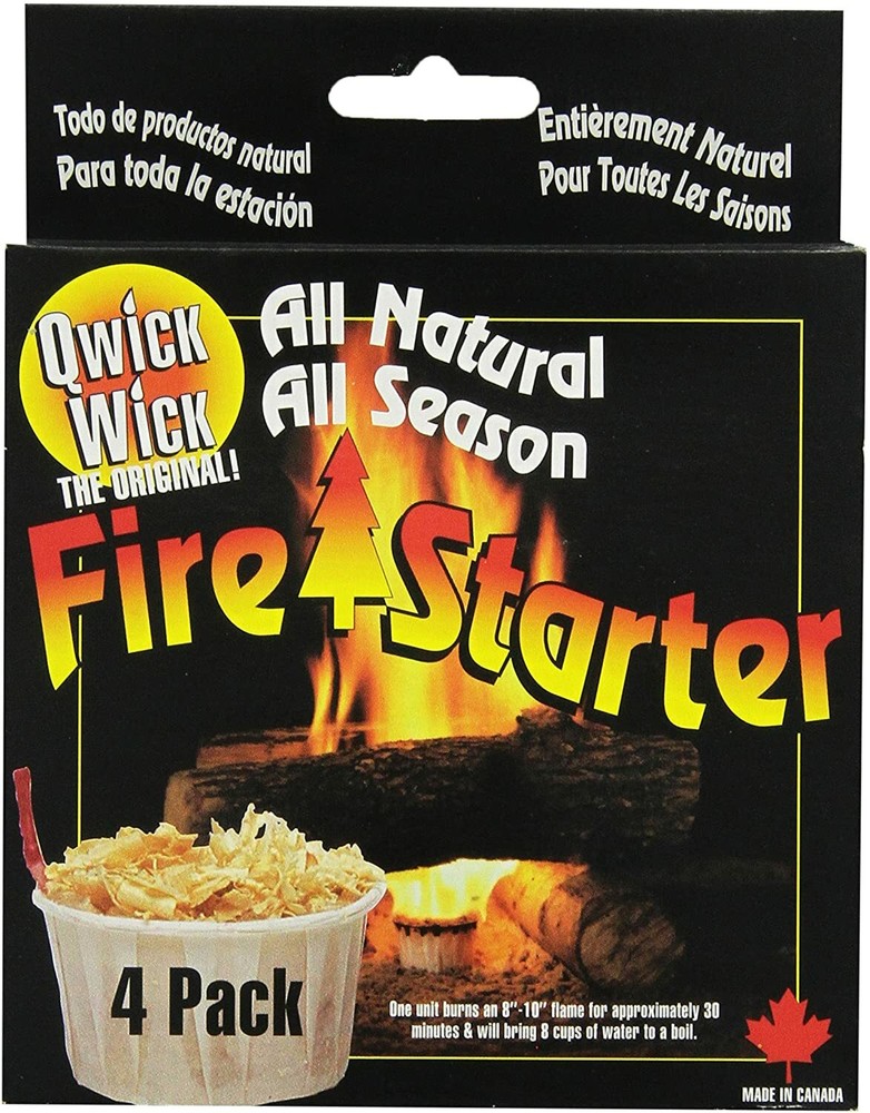 Quick Wick 4 pack Fire Starter World's Best Survival emergency campfire camping