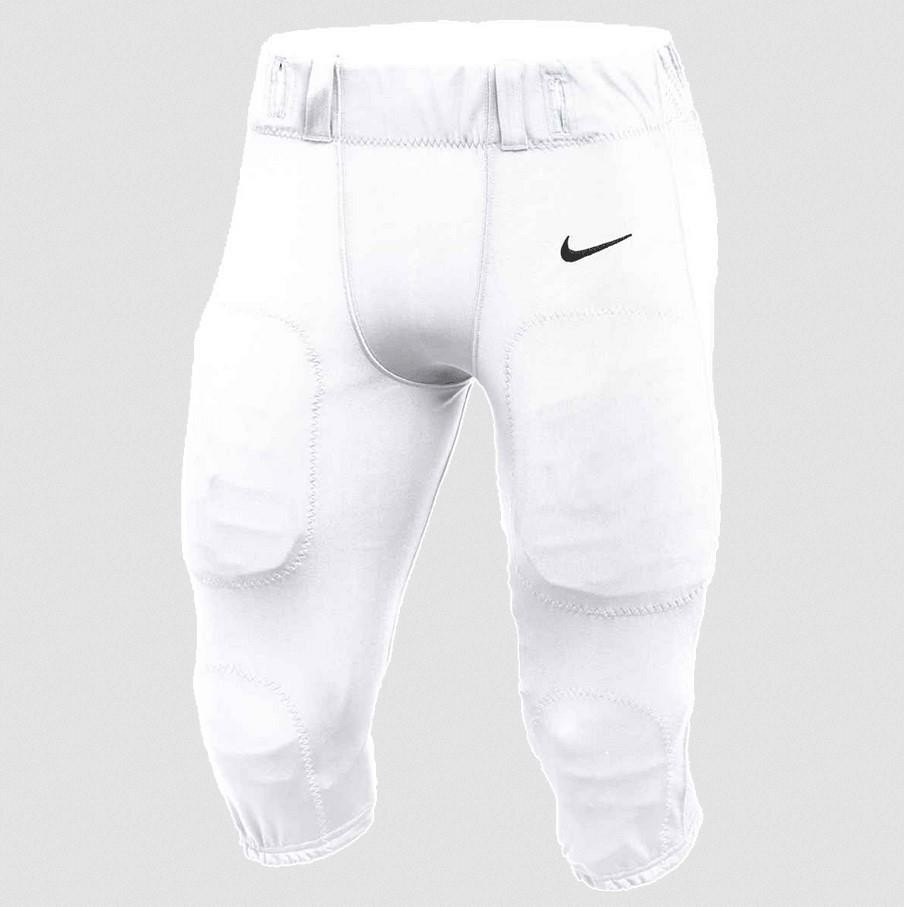 NEW $65 NIKE TEAM VAPOR VARSITY FOOTBALL 3/4 PANTS WHITE/BLACK 908728-100 LARGE