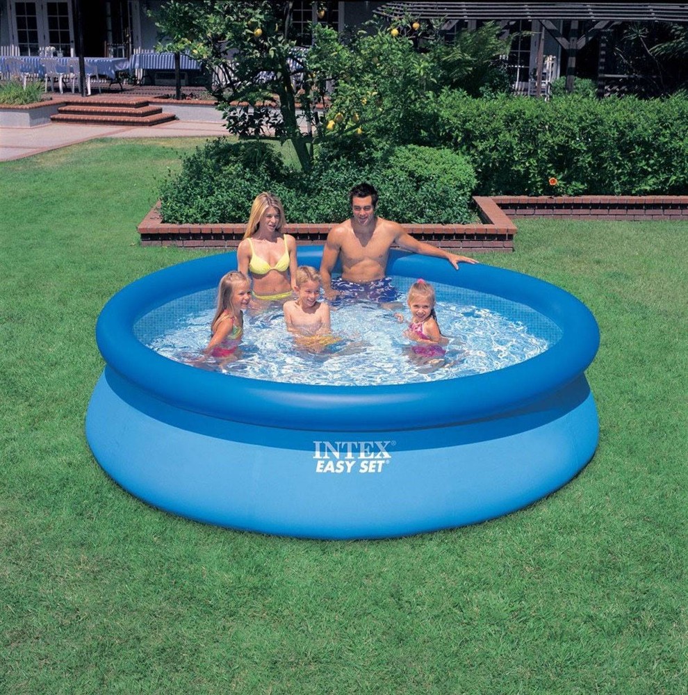 Intex 10' x 30" Easy Set Above Ground Inflatable Pool (Open Box) (2 Pack)