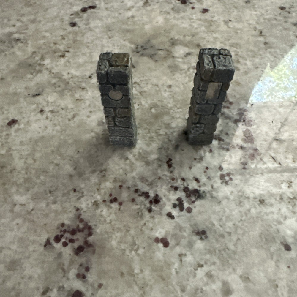 2 = Dwarven Forge Castle Builder, Insert Corner Post. Most Versatile Piece