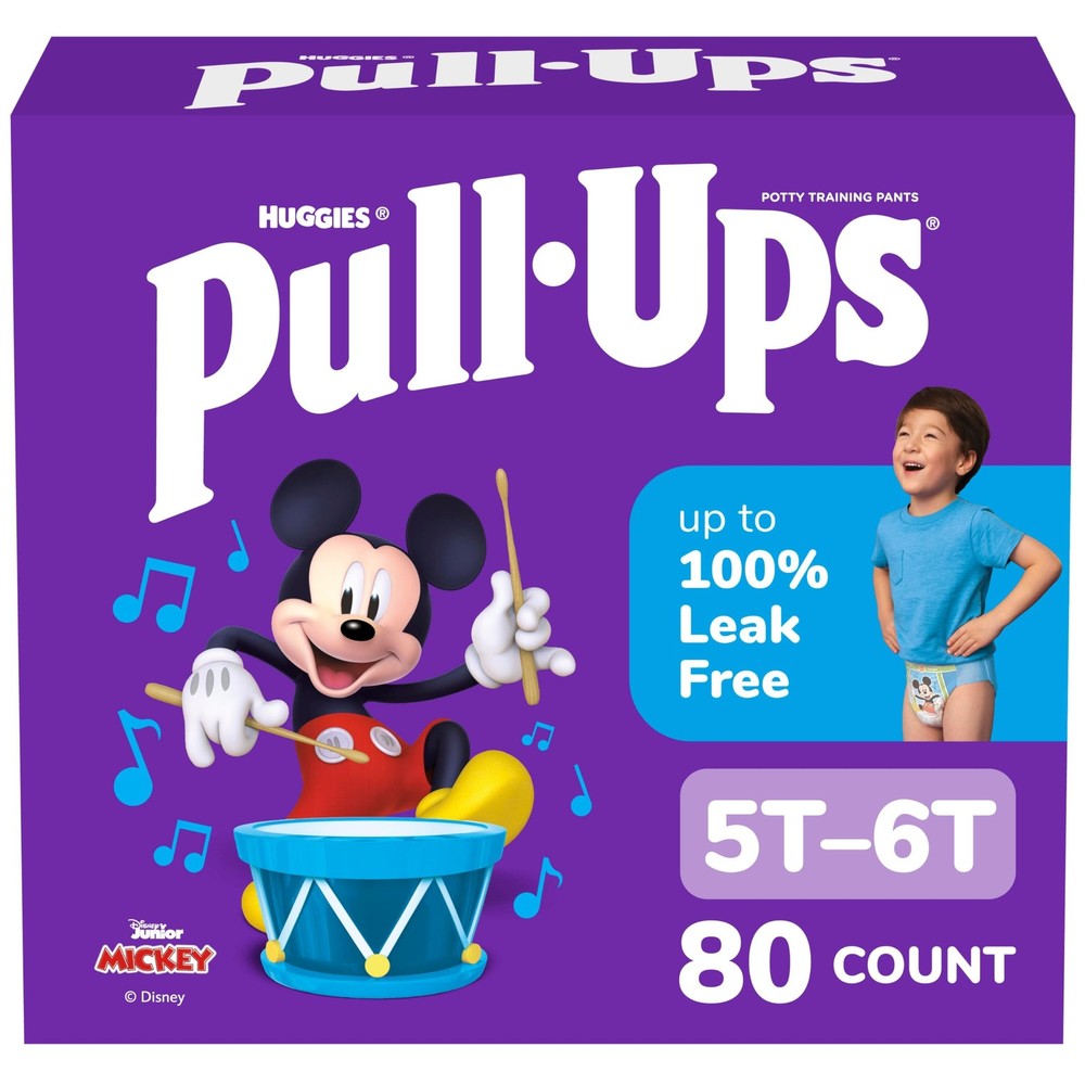 Pull-Ups Boys 5T-6T Training Pants 80 Count