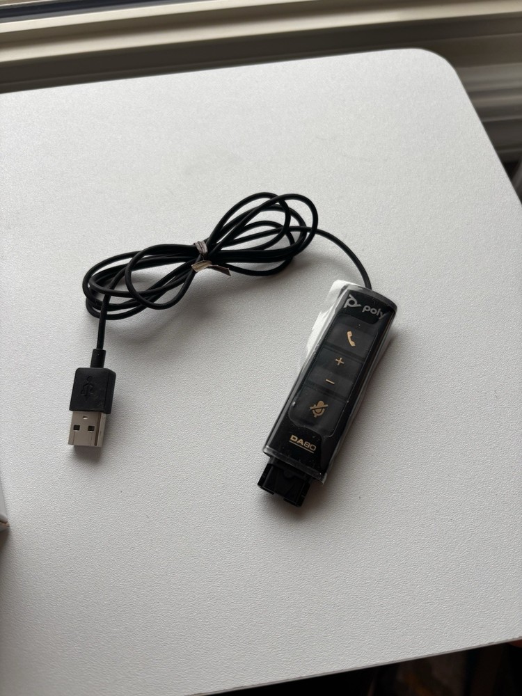 Plantronics DA80 USB Audio Processor Telephone Headset Adapter