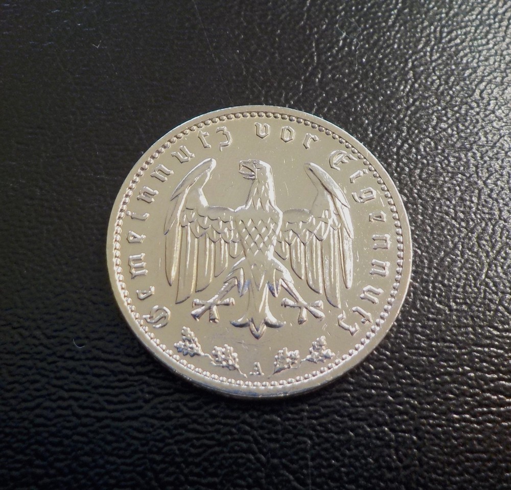 ~ 1934 A Germany One 1 Mark Third Reich