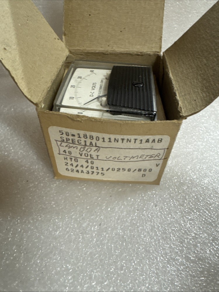 Lambda DC-VOLT Meter 0 To 40- NEW NOS Bin2