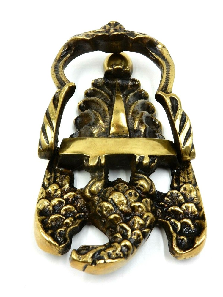 VINTAGE SOLID BRASS AMERICAN EAGLE STYLE DOOR KNOCKER (MONOGRAM-READY)