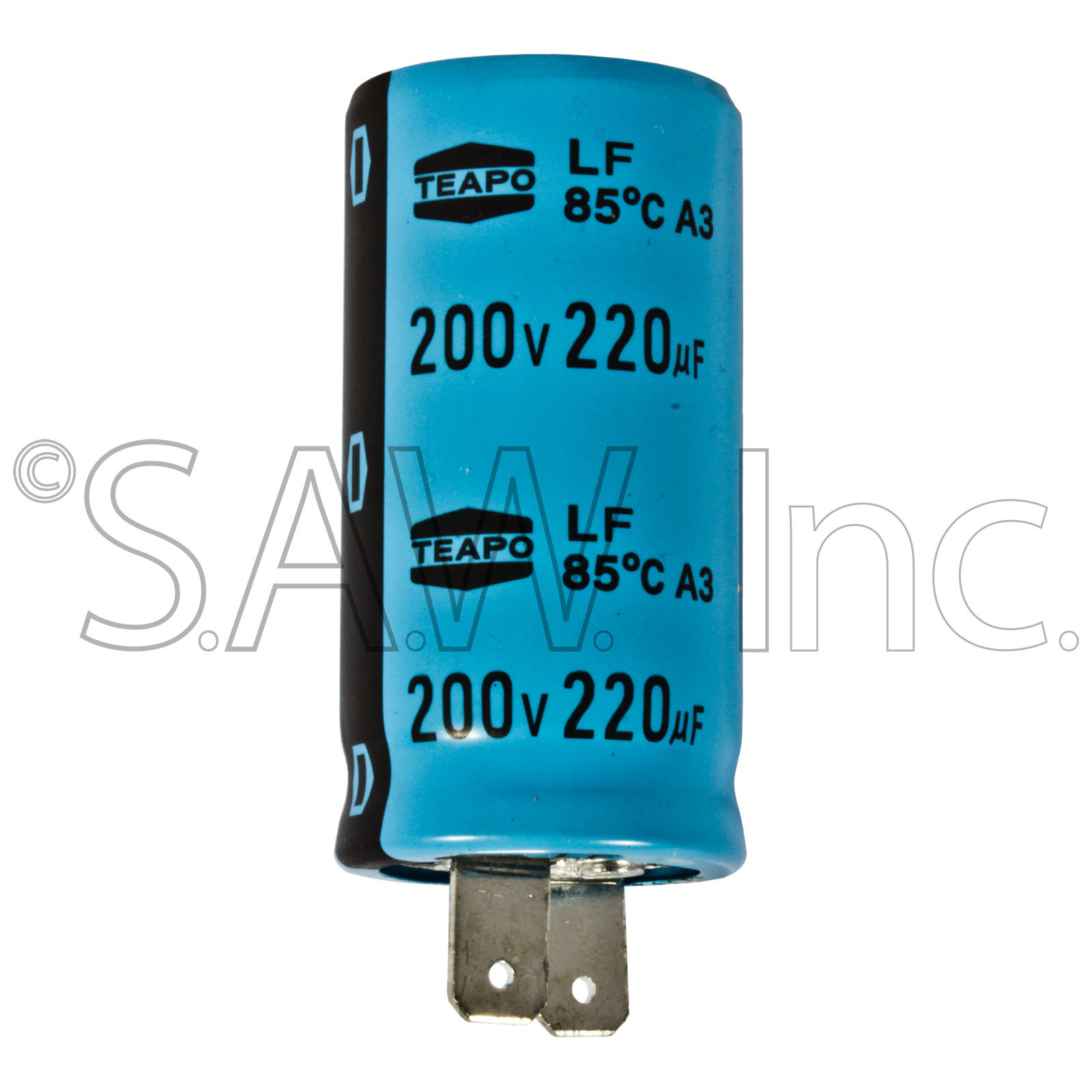 0034819.01 Teapo SINGLE Coleman Generator Capacitor 220uF 200V HD85C +-3%