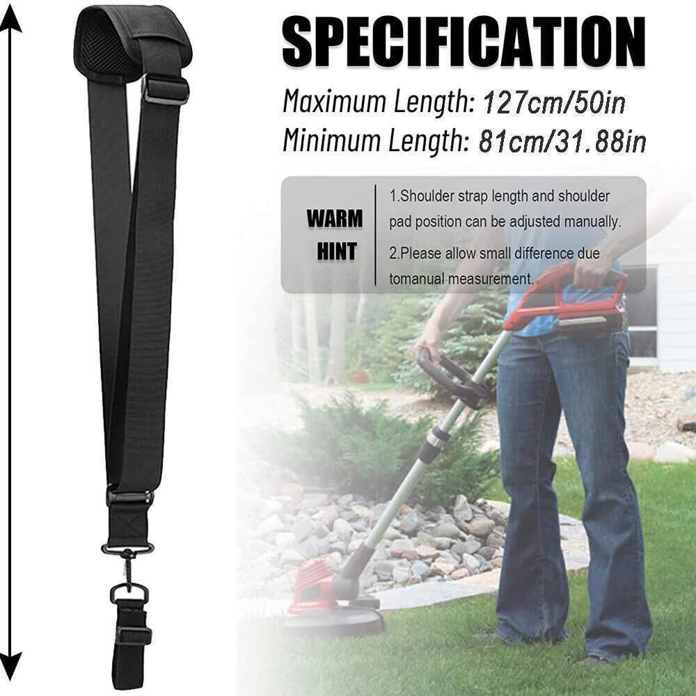 Universal Trimmer Shoulder Strap Harness Weed Eater Grass Edger Lawn Adjustable