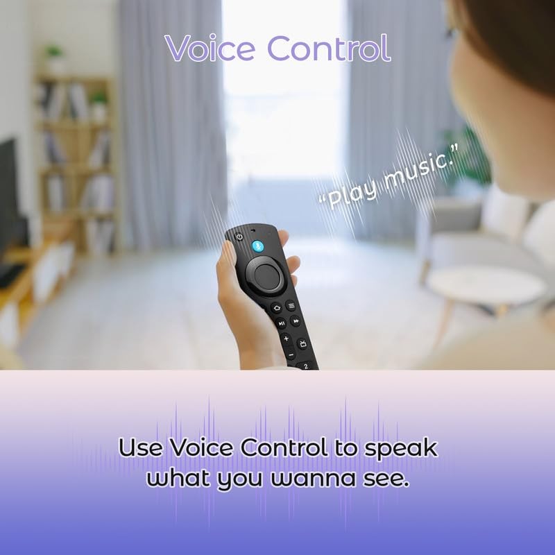 Replacement Remote Control Compatible with Fire 3rd Gen Pro, Black