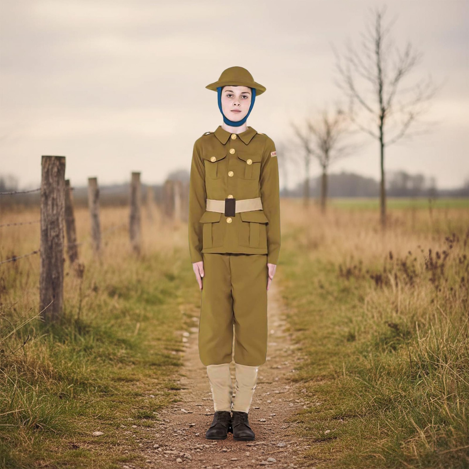 Horrible Histories Ww1 Boy Child Costume Medium