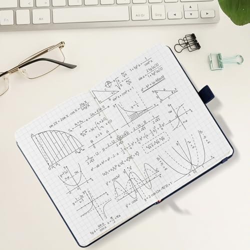 Small Notebook, Pocket Notebook, 3 Pack, Notebook A6, Squared,3.7" x Graph