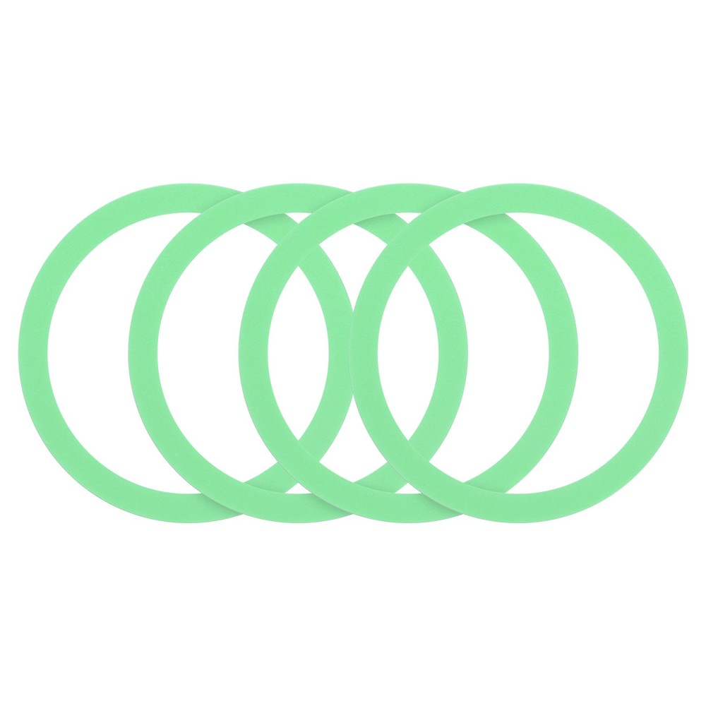 4Pcs Magnetic Sticker Ring Universal Magnetic Adapter Ring Light Green